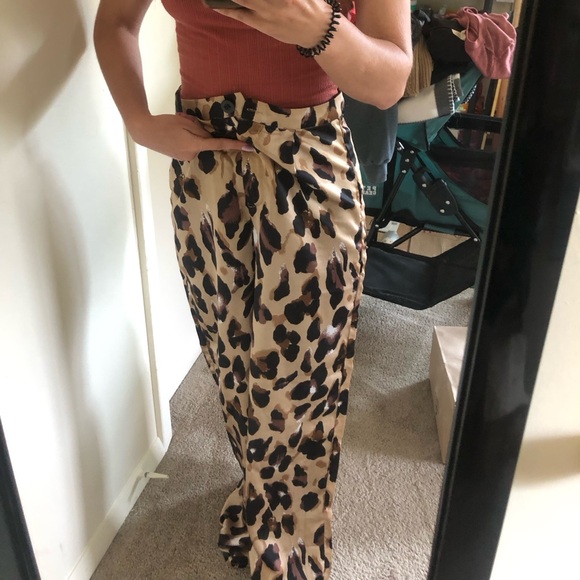 PALAZZO // Animal Print Palazzo Pants - Picture 3 of 3